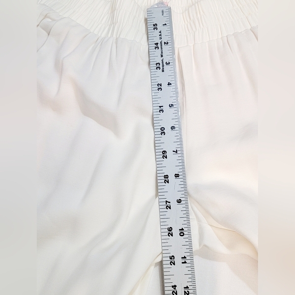 Lilly Pulitzer Women's XS Alaura Pant Coconut Mid Rise Twill Pull-on Pockets - Picture 8 of 11